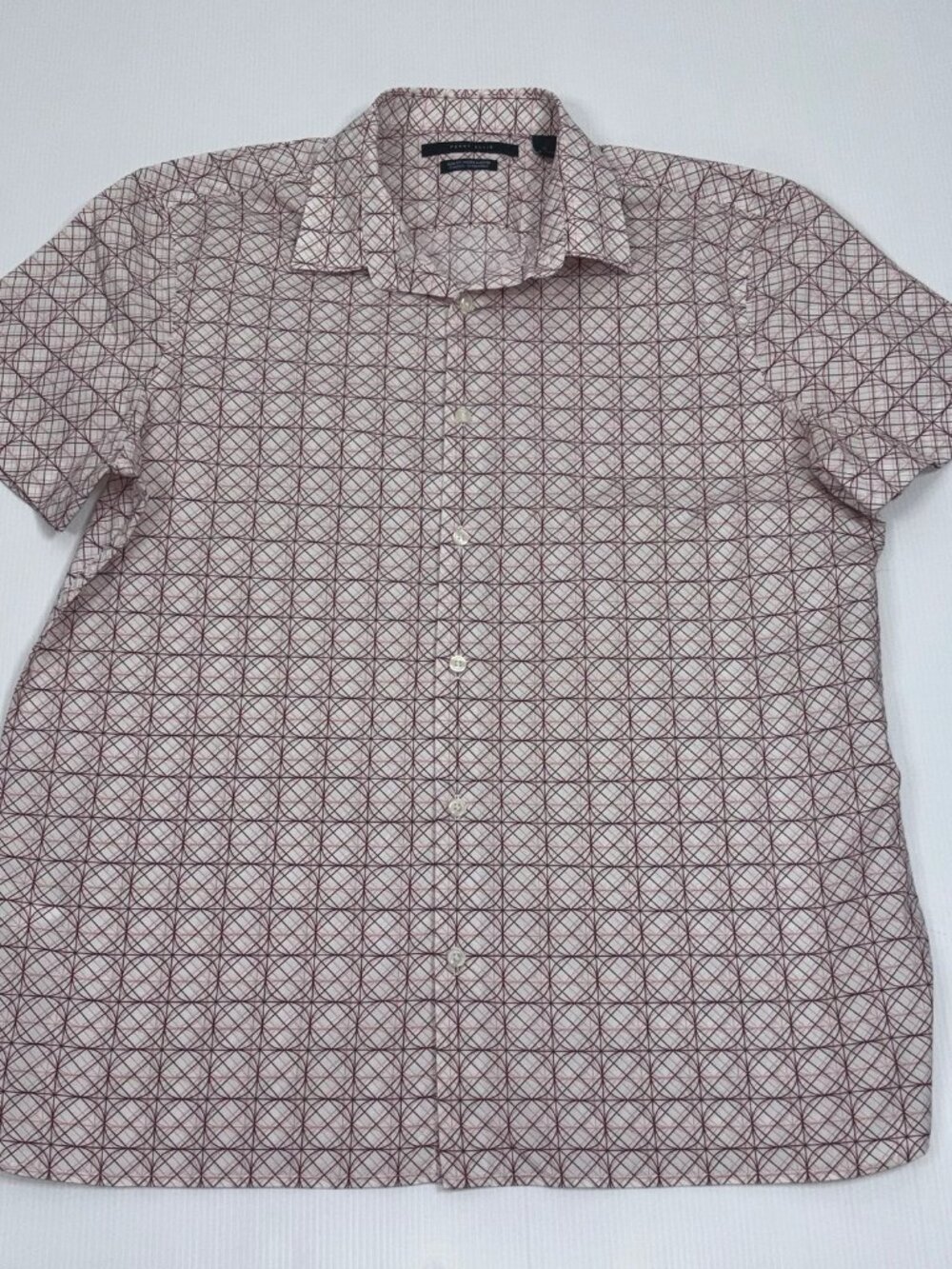 PERRY ELLIS men's short-sleeved shirt XL LIKE NEW!!